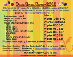 Global Dream Contest 2013